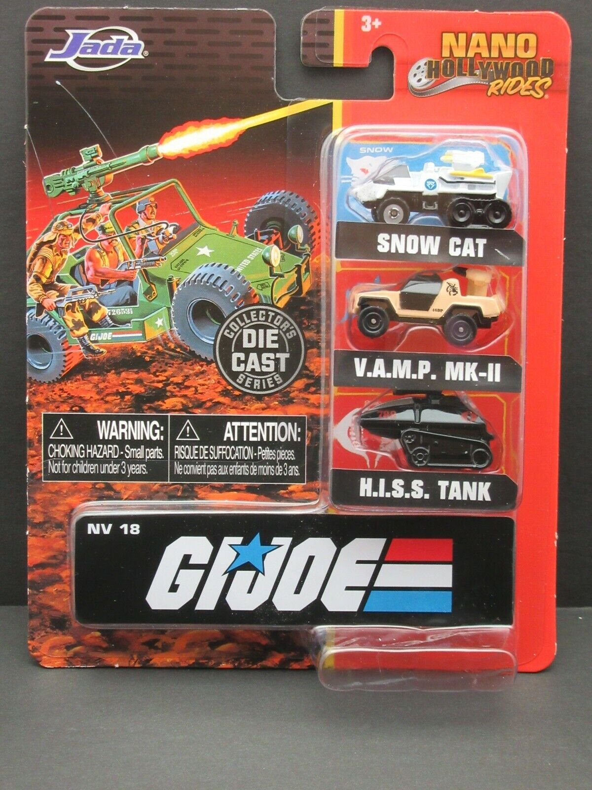 GI JOE Nano Hollywood Rides ~ Snow Cat  VAMP MK-II HISS Tank Jada Die Cast Cars
