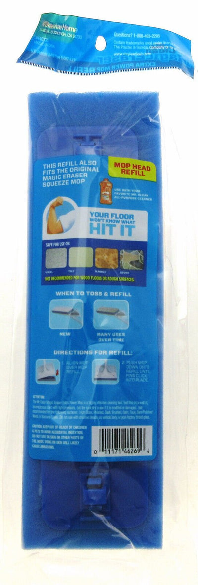 Mr. Clean Magic Eraser Extra Power Mop Head Refills ~ Lot of 3