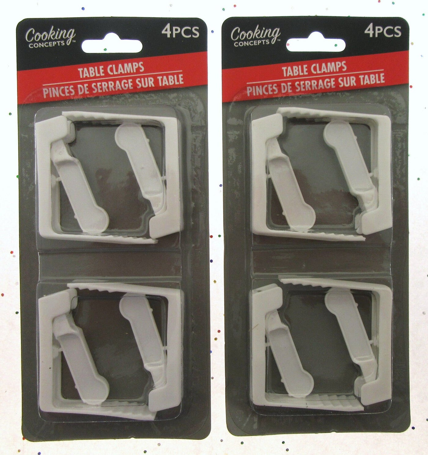 Tablecloth Holders spring loaded 4 pack Clamps Clips table ~ Lot of 2