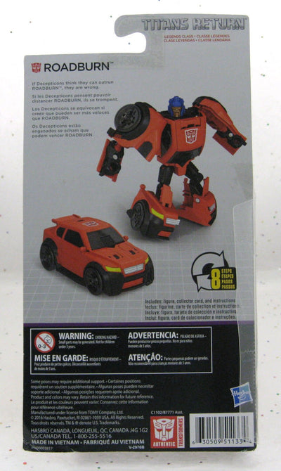 ROADBURN TITANS RETURN Legends Class TRANSFORMERS  AUTOBOT Hasbro toy