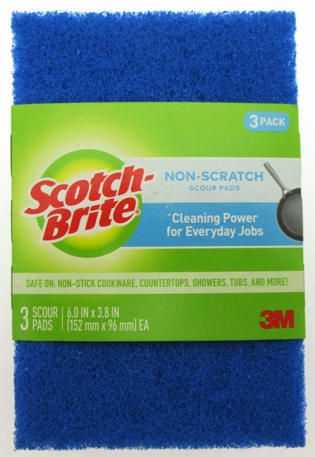 Scotch Brite Non Scratch Scour Pads ~ 3 Pack