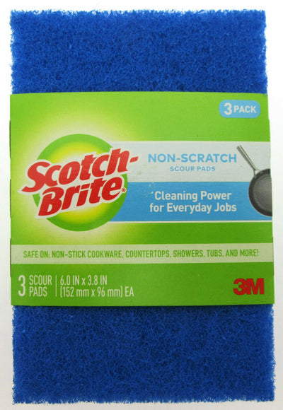 Scotch Brite Non Scratch Scour Pads ~ 3 Pack