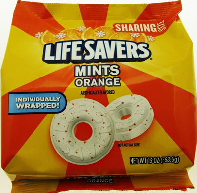 Lifesavers Orange Mint Hard Candy Individually wrapped ~ 13oz Bag sweets