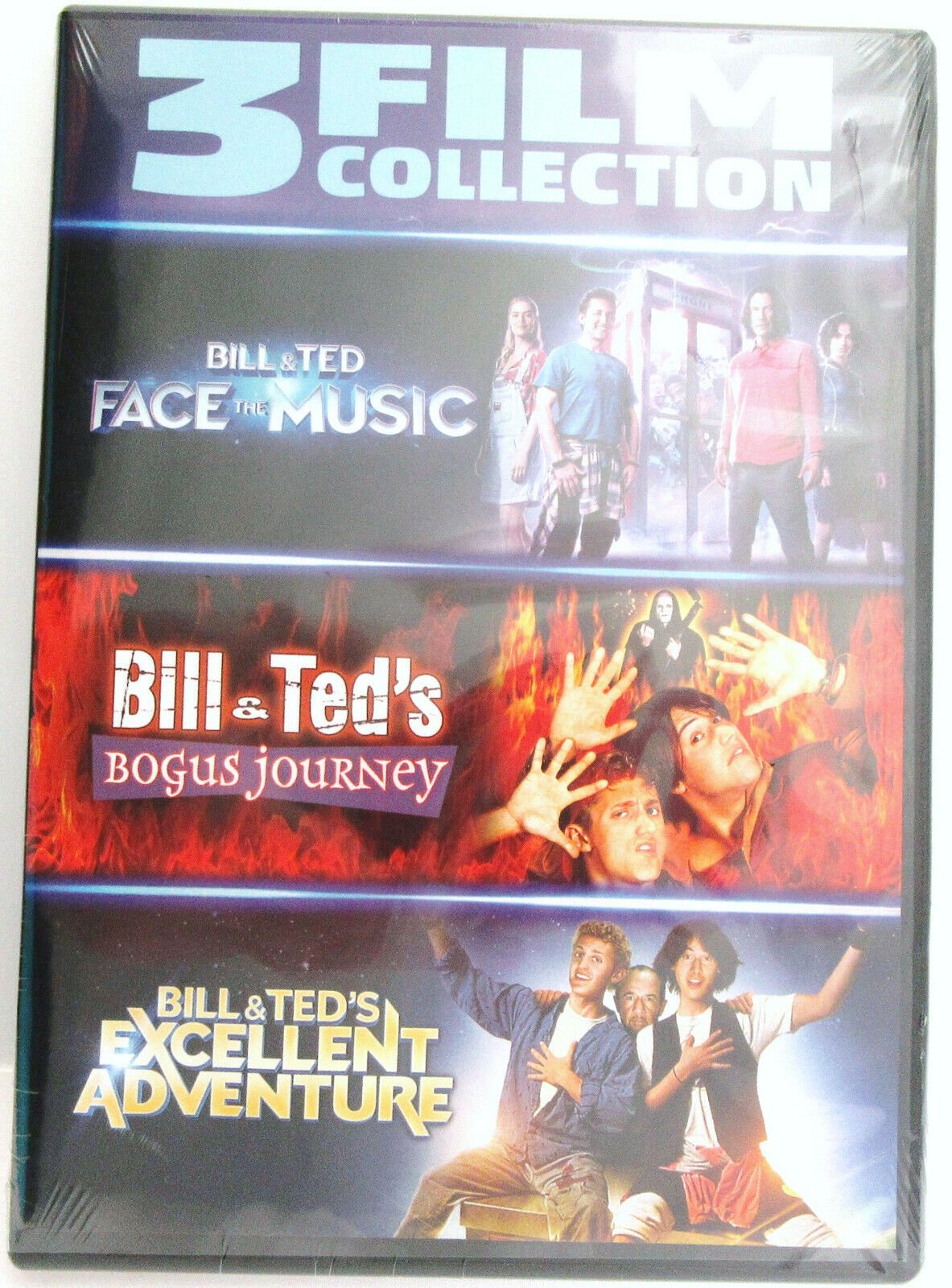 Bill & Teds ~ 3 Film ~ Excellent Adventure, Bogus Journey, Face The Music ~ DVD