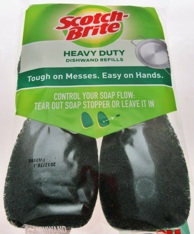 Scotch-Brite Heavy Duty 4 Scrubber Refills Dishes Kitchen Non Scour No Holes