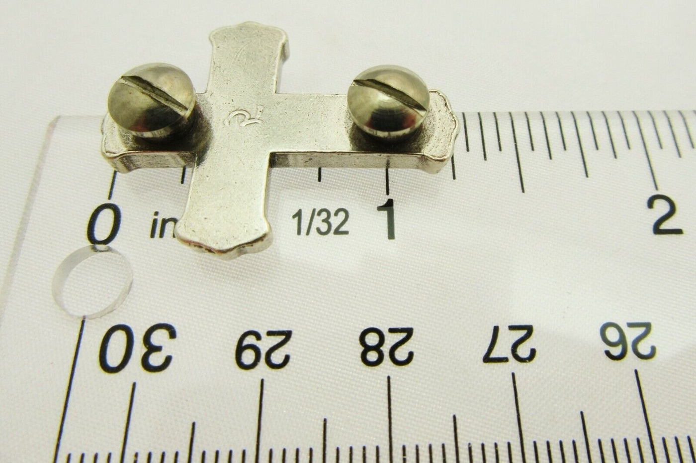 Rhinestone Cross Charms Chicago Screw Attachment ~ Lot of 10 ~ Jewelry Charm