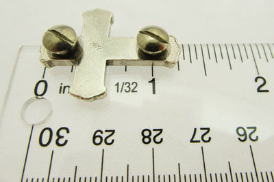 Rhinestone Cross Charms Chicago Screw Attachment ~ Lot of 10 ~ Jewelry Charm