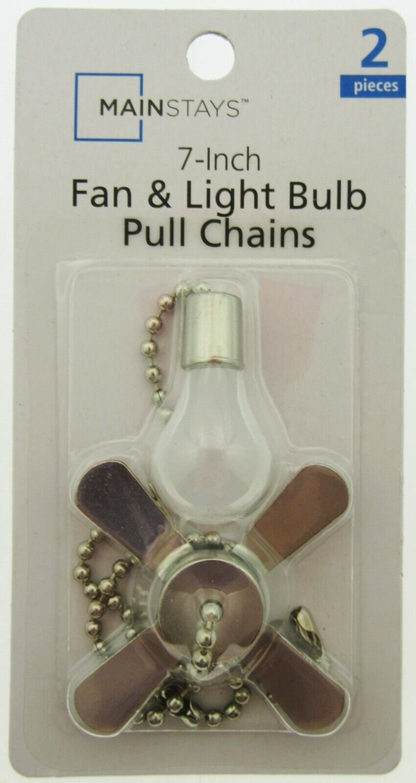 Mainstays Fan & Light Bulb Pulls - Decorative Ceiling Fan Pull Chains