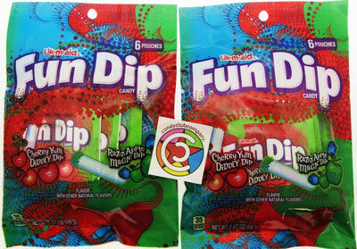 Fun Dip ~ Razz Apple Magic Dip and Cherry Yum Diddly Dip ~ Candy