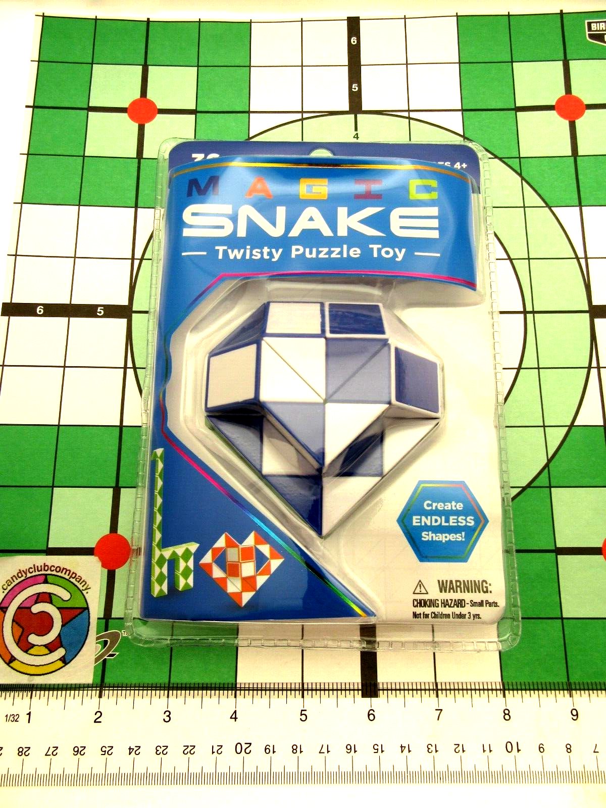 Magic Snake ~ Blue ~ Twisty Puzzle Nostalgic Toy Create Endless Shapes