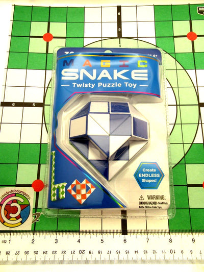 Magic Snake ~ Blue ~ Twisty Puzzle Nostalgic Toy Create Endless Shapes