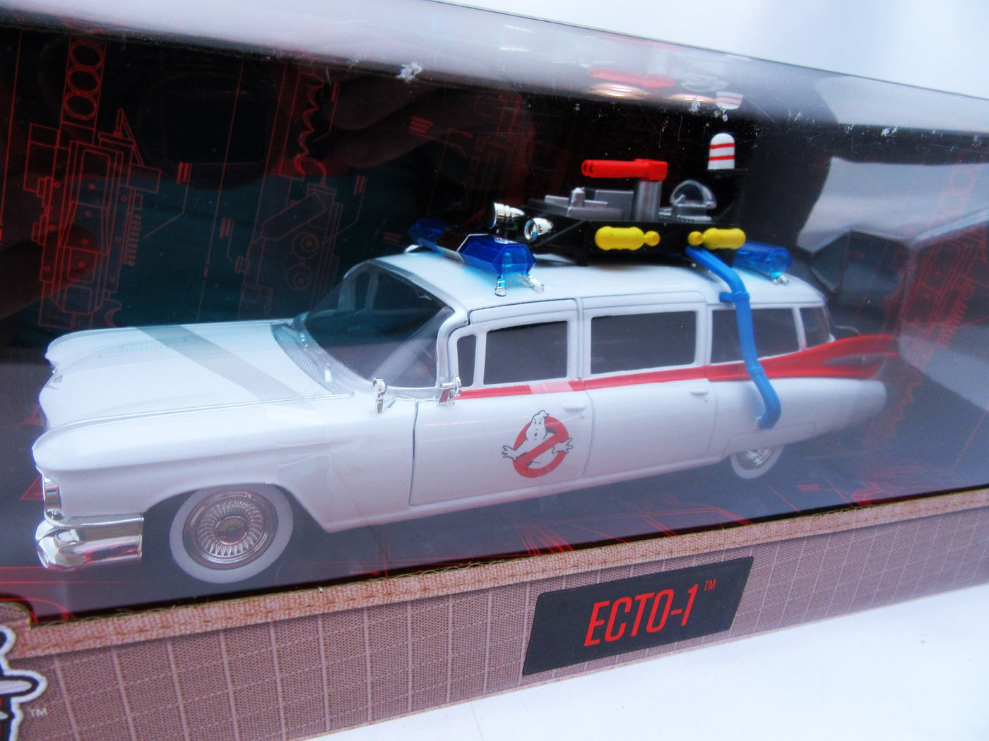 Ghostbusters ECTO-1 Diecast Car Jada Toys Hollywood Rides 1:24 White