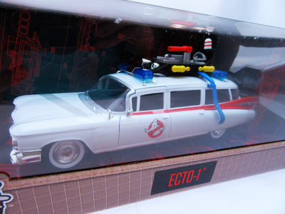Ghostbusters ECTO-1 Diecast Car Jada Toys Hollywood Rides 1:24 White