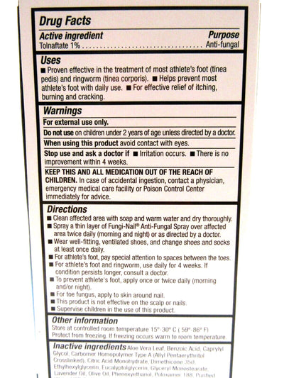 Fungi Nail Anti-Fungal Spray Maximum Strength Triple Action Formula