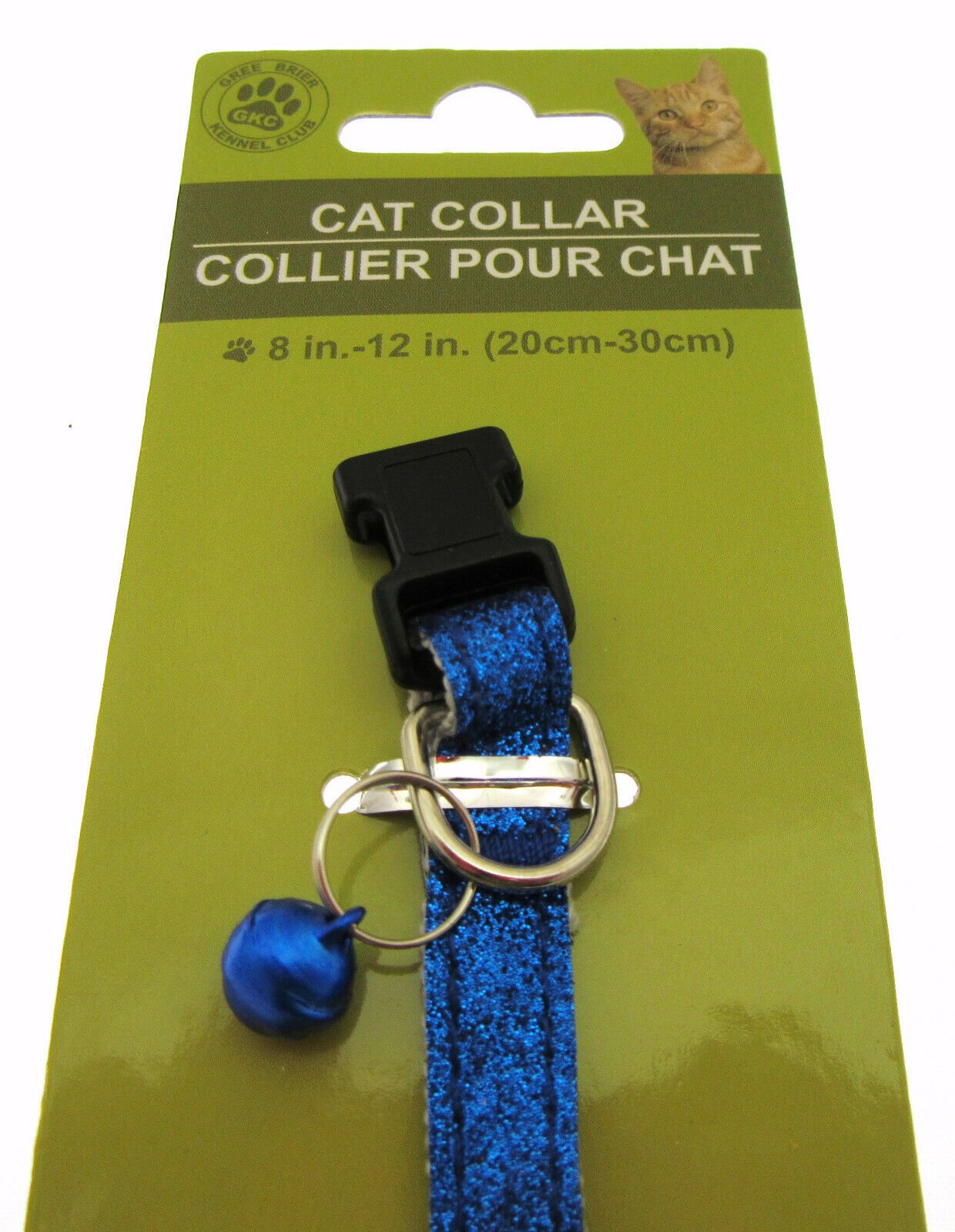 Cat Collar by Greenbrier Kennel Club ~ With Bell ~ Blue Sparkle!