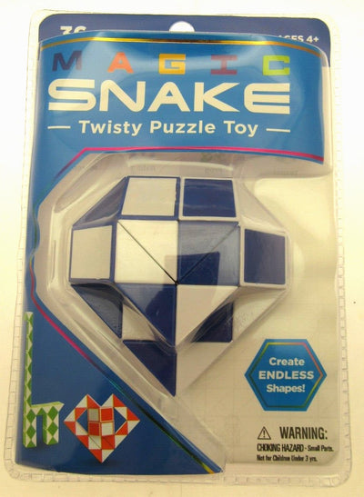 Magic Snake ~ Blue ~ Twisty Puzzle Nostalgic Toy Create Endless Shapes