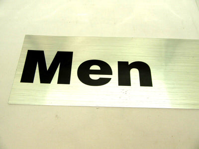 Men Room Self Adhesive Metal Sign