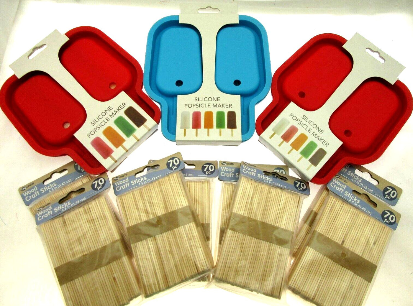 Silicone Popsicle Maker Tray Sticks Included Flexible By Kolorae