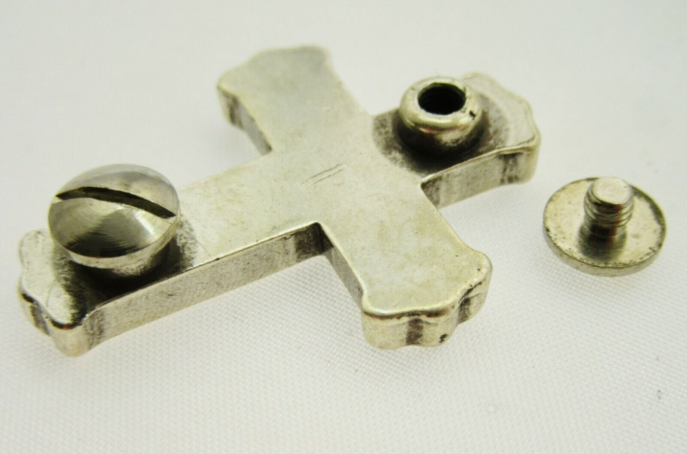 Rhinestone Cross Charms Chicago Screw Attachment ~ Lot of 10 ~ Jewelry Charm
