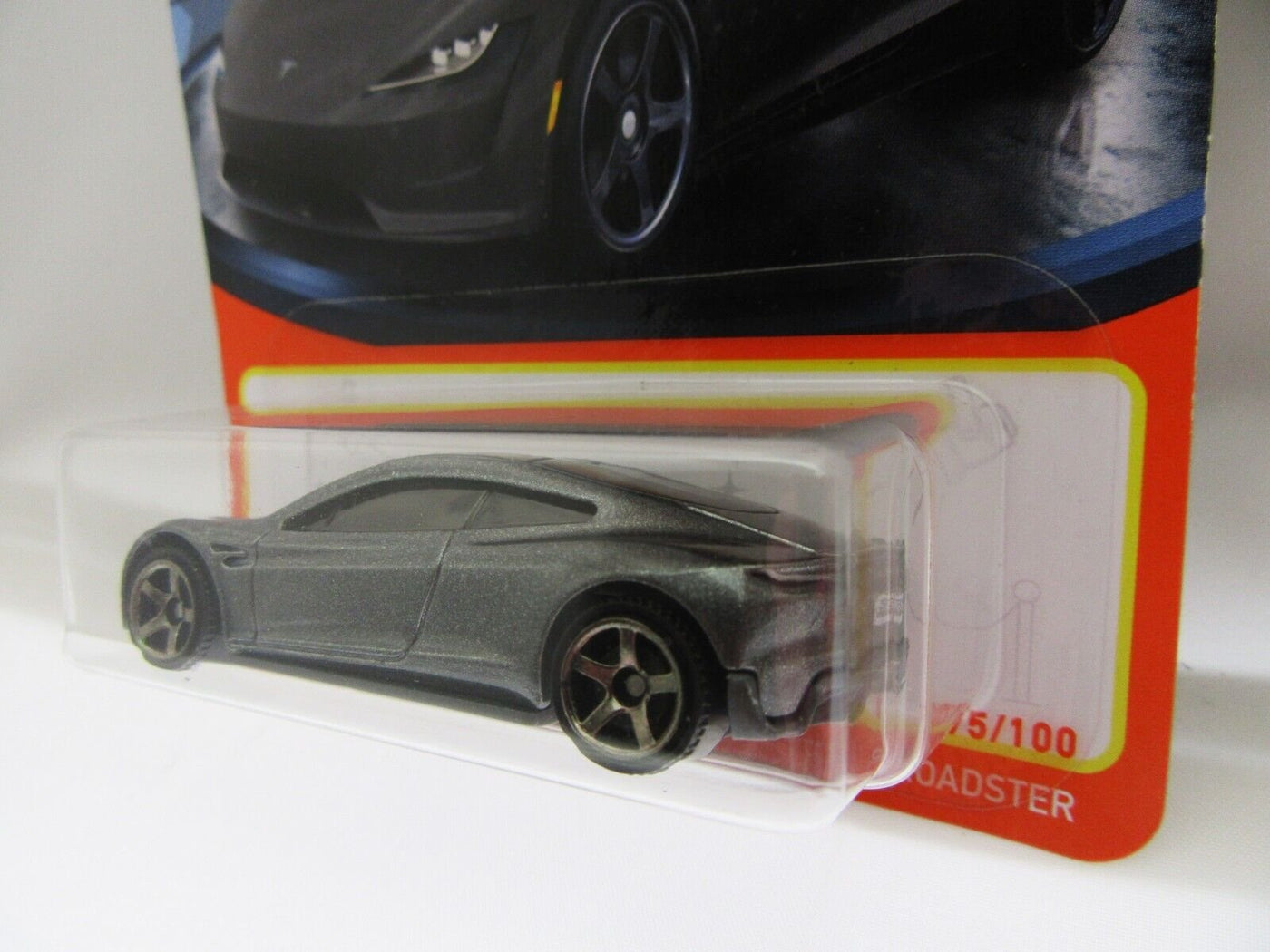 Matchbox ~ Tesla Roadster ~ Platinum ~ 1:64 Scale