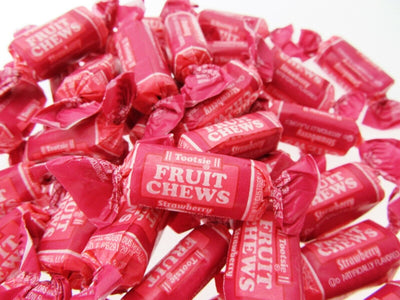 Tootsie Roll Strawberry 16oz Fruit Chews Candy One Pound ~ NEW FLAVOR
