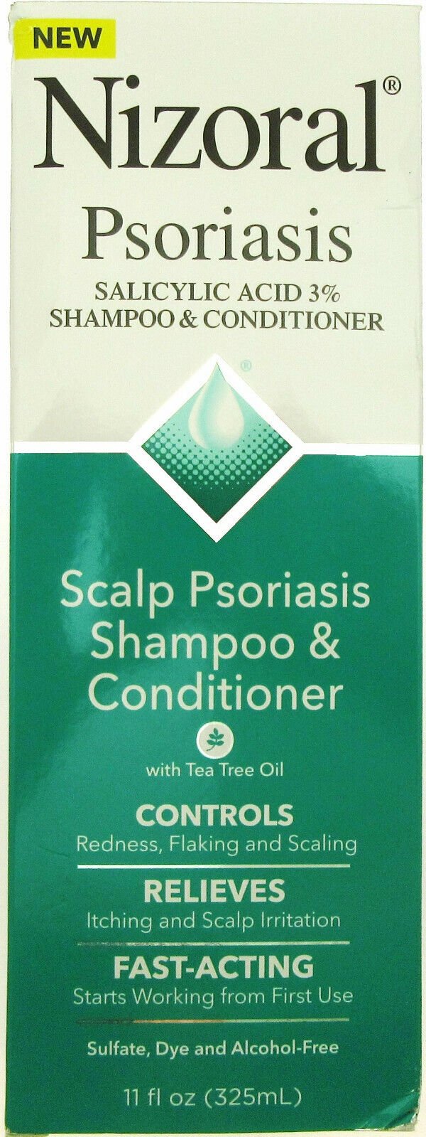 Nizora l~ Psoriasis Shampoo Conditioner Salicylic Acid 3% ~ 11 fl oz