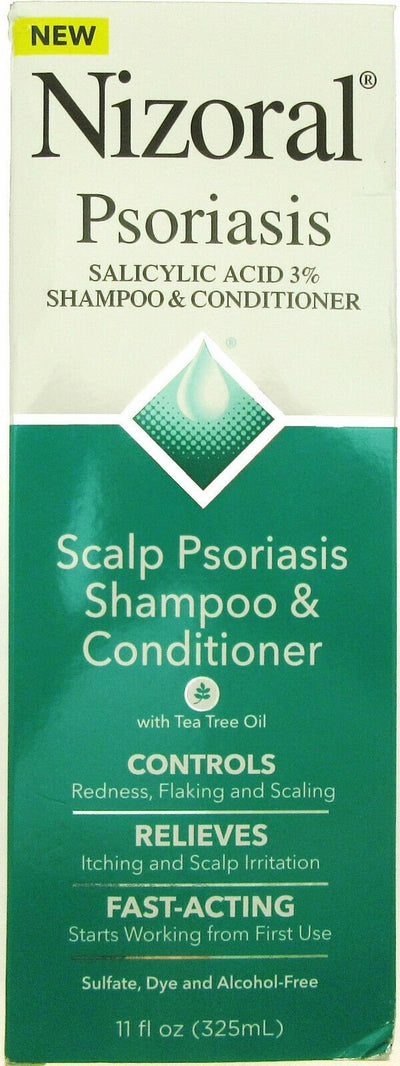 Nizora l~ Psoriasis Shampoo Conditioner Salicylic Acid 3% ~ 11 fl oz
