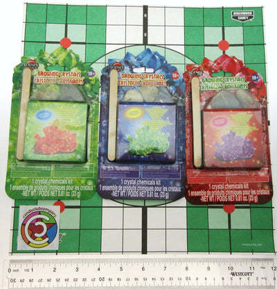 Growing Crystals ~ Cristaux Croissants ~ 3 Pack