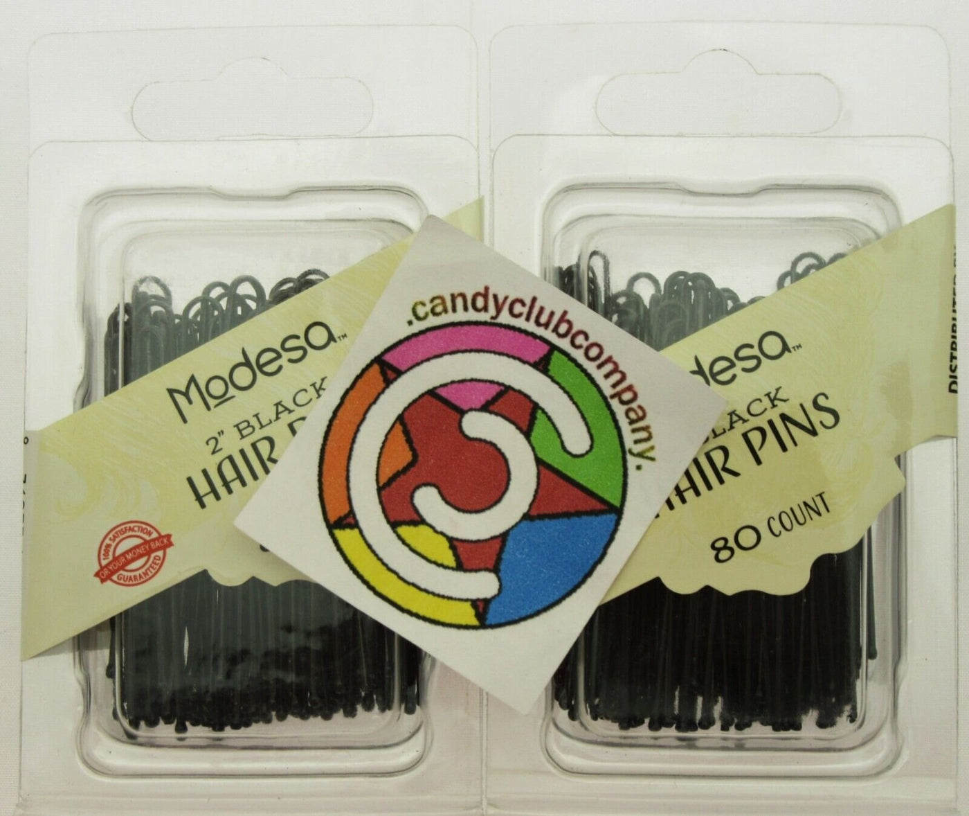 Modesa Hair Styling 2" Black Hair Pins 160 pc Lot