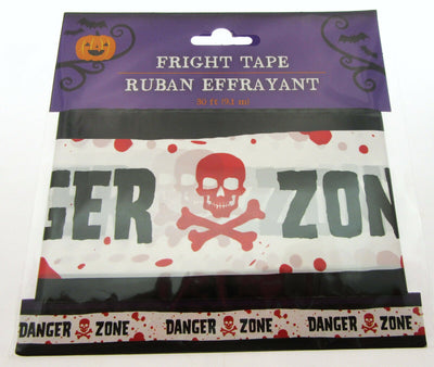 Fright Tape ~ Danger Zone ~ Halloween Decoration ~ 30 Feet