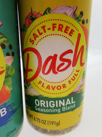 Mrs. Dash Lot 3 ~ Garlic Herb Table & Original Blend Salt Free No MSG Seasoning