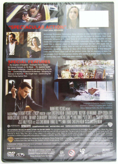 Inception ~ 2010 ~ Leonardo DiCaprio ~ Ken Watanabe ~ Movie Film ~ New DVD