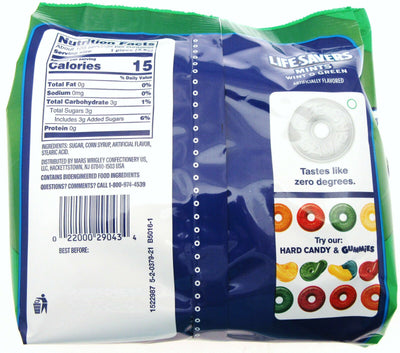 Lifesavers ~ Wint O Green Mint ~ Individually wrapped Hard candy ~ 13oz Bag