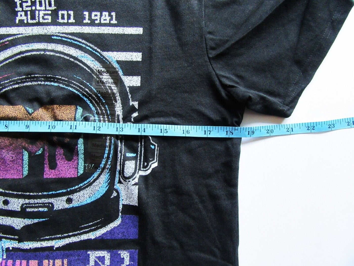 MTV ~ Music Television 12:00 August 1, 1981 ~ Medium Black ~ Size M ~ T Shirt