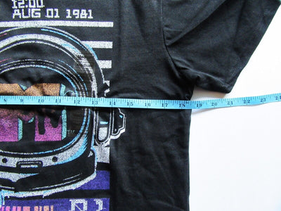 MTV ~ Music Television 12:00 August 1, 1981 ~ Medium Black ~ Size M ~ T Shirt