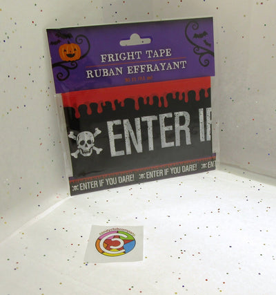 Fright Tape ~ Enter If You Dare ~ Halloween Decoration ~ 30 Feet
