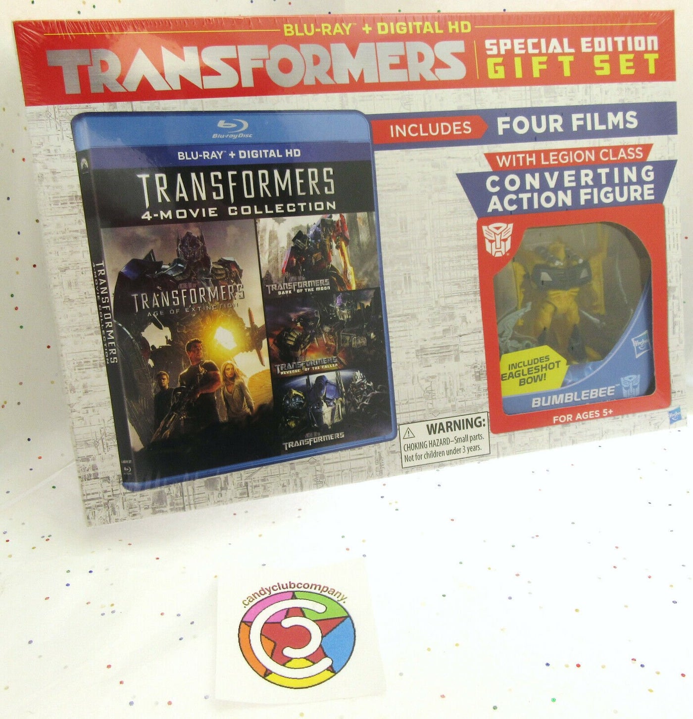 Transformers 1 2 3 4 ~ 4 Movie ~ Bumblebee Eagleshot Bow ~ New BLU-RAY