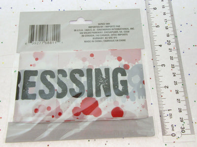 Fright Tape ~ No Trespassing ~ Halloween Decoration ~ 30 Feet
