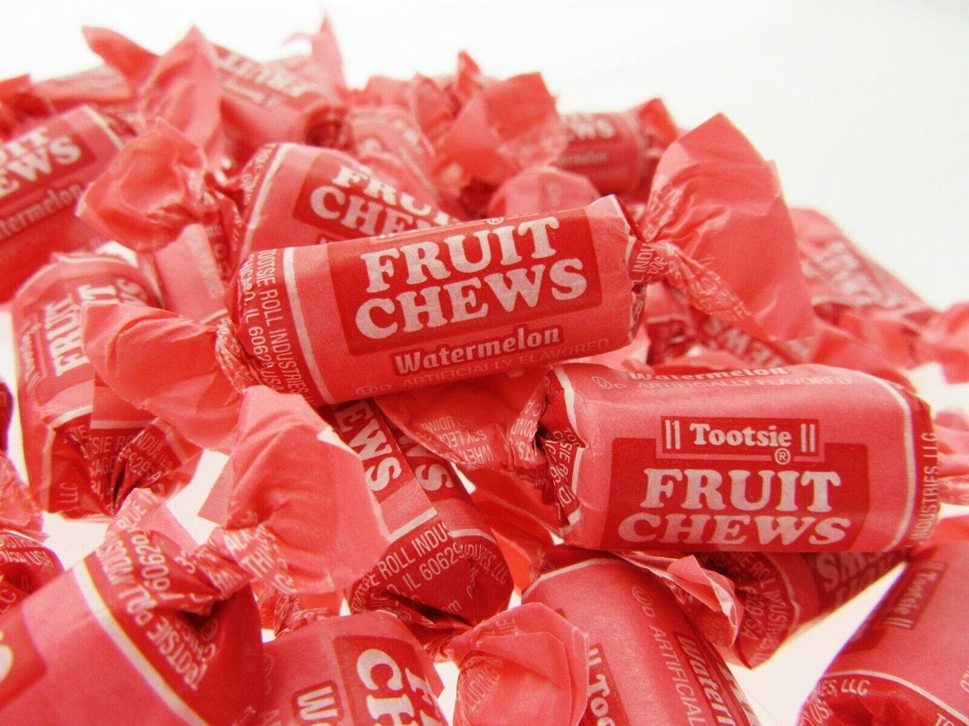 Tootsie Roll WATERMELON 8oz Fruit Chews Half Pound Candy ~ NEW FLAVOR