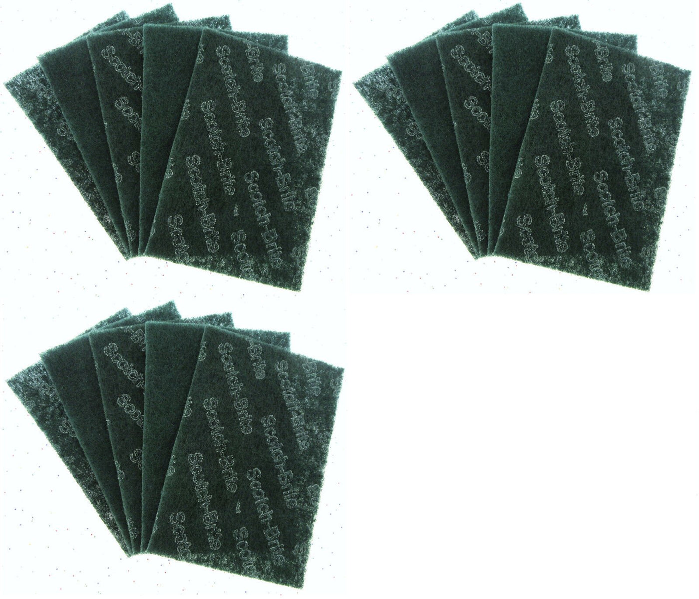 Scotch Brite Heavy Duty Industrial Size Scour Pads 6"x9" ~ Lot of 15