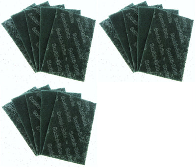 Scotch Brite Heavy Duty Industrial Size Scour Pads 6"x9" ~ Lot of 15