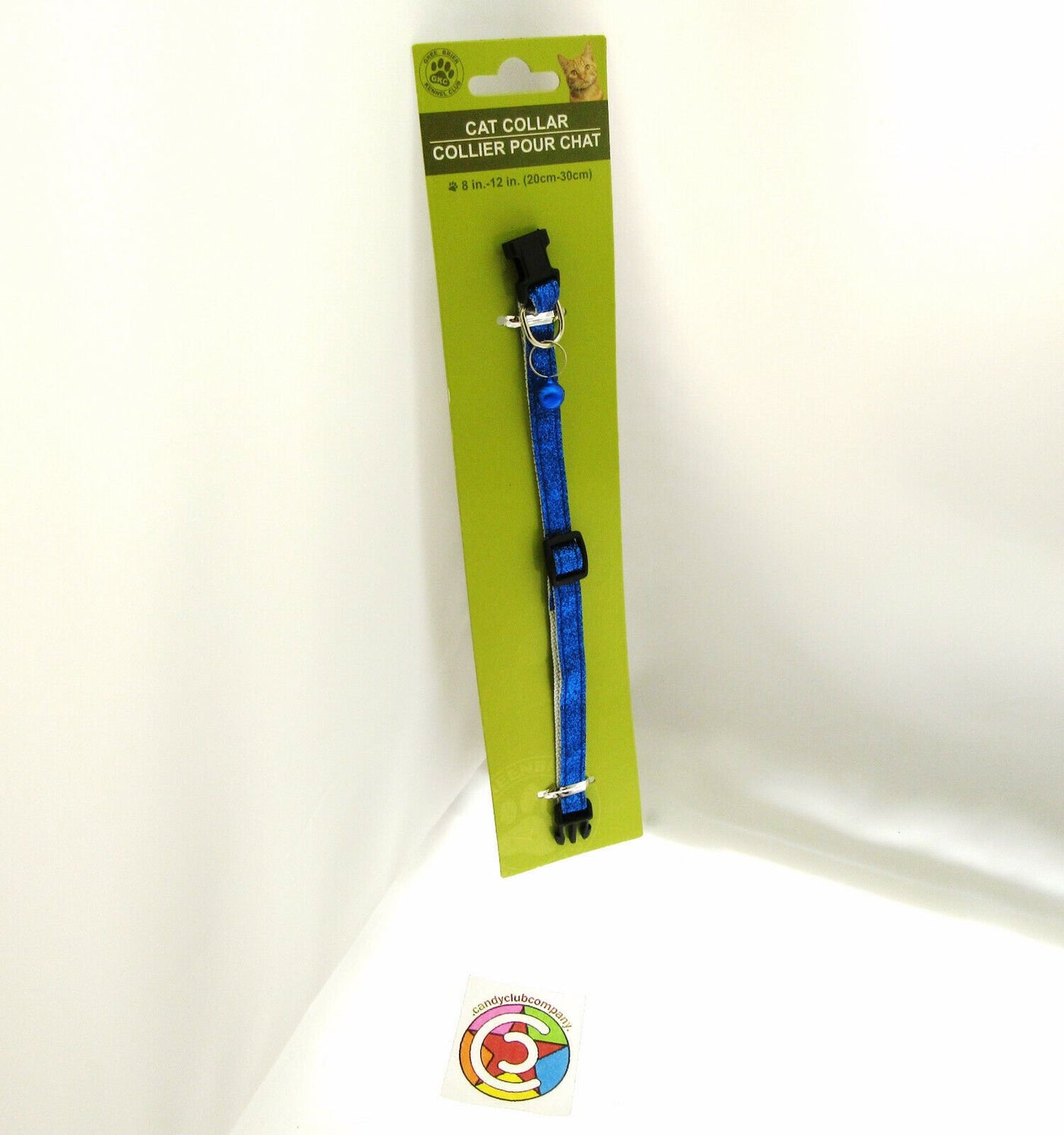 Cat Collar by Greenbrier Kennel Club ~ With Bell ~ Blue Sparkle!