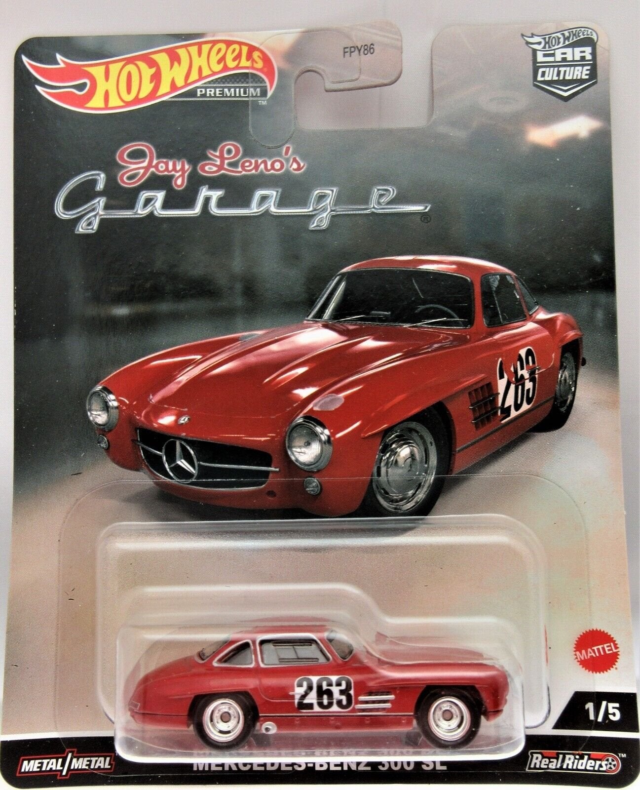 Jay Leno's Garage ~ Mercedes Benz 300 SL  ~ Hot Wheels Premium ~ Die Cast
