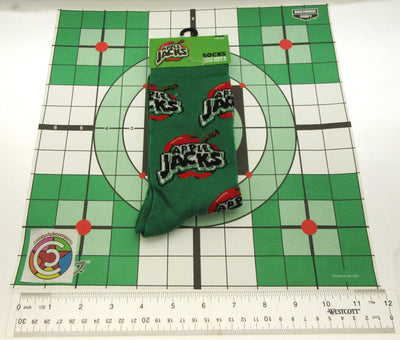 One Pair of Apple Jacks Crew Socks for Men Shoe Sizes 6 - 12