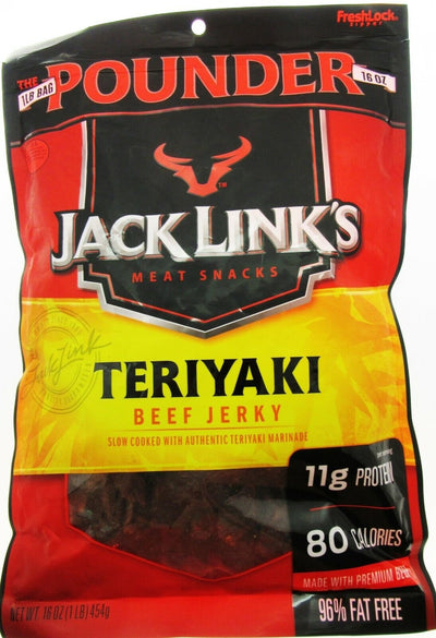 Jack Link's ~ Teriyaki Beef Jerky 16 oz./ 454g One Pound 1lb