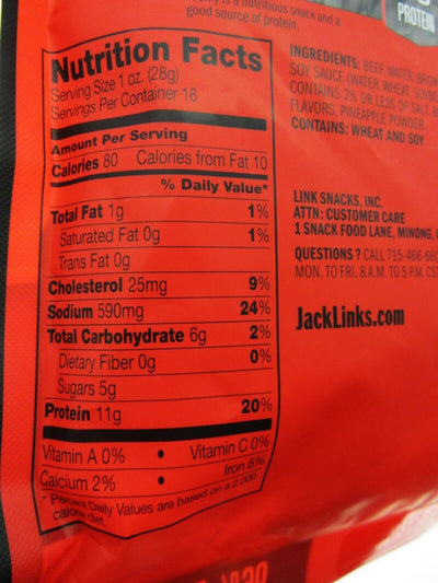 Jack Link's ~ Teriyaki Beef Jerky 16 oz./ 454g One Pound 1lb