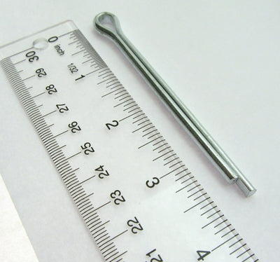 Cotter Split Pin ~ 1/4 inch x 3 inch ~ Extra Long ~ Zinc Plated