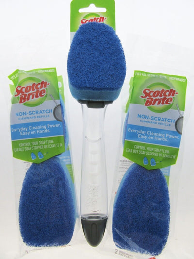 Scotch-Brite Dishwand Soap Dispenser Non Scratch Scrubber Refill Kitchen Scour1