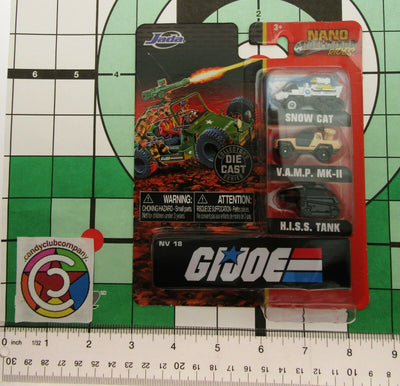 GI JOE Nano Hollywood Rides ~ Snow Cat  VAMP MK-II HISS Tank Jada Die Cast Cars