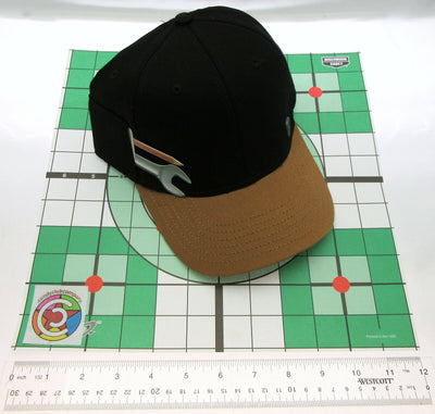 Free Authority Cap ~ Headwear Hat  ~ Black & Tan ~ With Pocket ~ NEW!